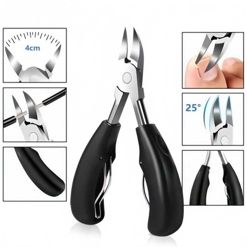 Nail Care Kit Mens - ชุดอุปกรณ์ดูแลเล็บมืออาชีพ 1/12 ชิ้น ทำจากสแตนเลส สำหรับตัดเล็บและตัดหนังกำพร้า เหมาะสำหรับผู้ชาย