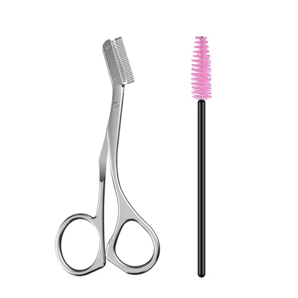Men'S Grooming Makeup - ชุดอุปกรณ์ตกแต่งคิ้ว 1 ชุด, กรรไกรตกแต่งคิ้วพร้อมหวี, ของขวัญสำหรับทั้งชายและหญิง, มีดโกนหนวด,