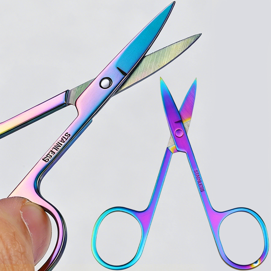 Men'S Grooming Eyebrow Trimming - กรรไกรตัดขนบนใบหน้าขนาดเล็กสำหรับผู้ชายผู้หญิง - ขนตา, คิ้ว, ขนจมูก, หนวด,