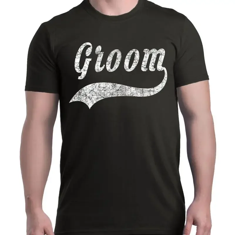 Men'S Grooming For Engagement - เสื้อยืดเจ้าบ่าวสีขาว งานแต่งงาน ปาร์ตี้สละโสด คู่หมั้น สามี เสื้อสำหรับงานหมั้น