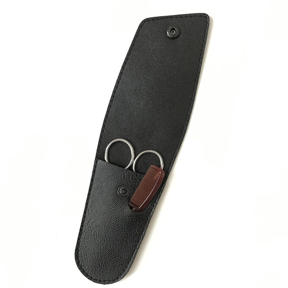 Men'S Grooming Eyebrow Trimming - 1 ชุด กรรไกรตัดแต่งหนวดเคราสเตนเลสสตีลระดับมืออาชีพ สำหรับผู้ชาย ใช้ตกแต่งหนวดและคิ้ว สำหรับช่างตัดผม