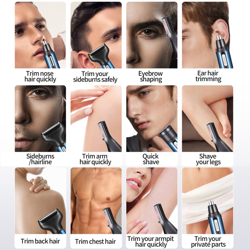 เครื่องตัดขนจมูกหูไฟฟ้าสำหรับผ - Grooming Men'S Hair บทวิจารณ์และราคา