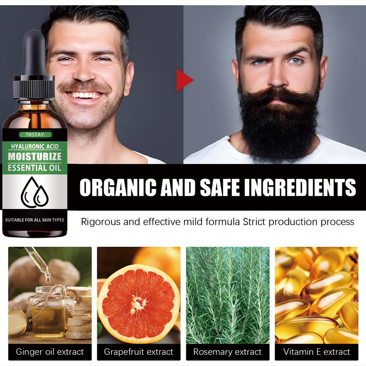 100% ธรรมชาติเร่งผมบนใบหน้า Gr - Men'S Grooming Facial บทวิจารณ์และราคา