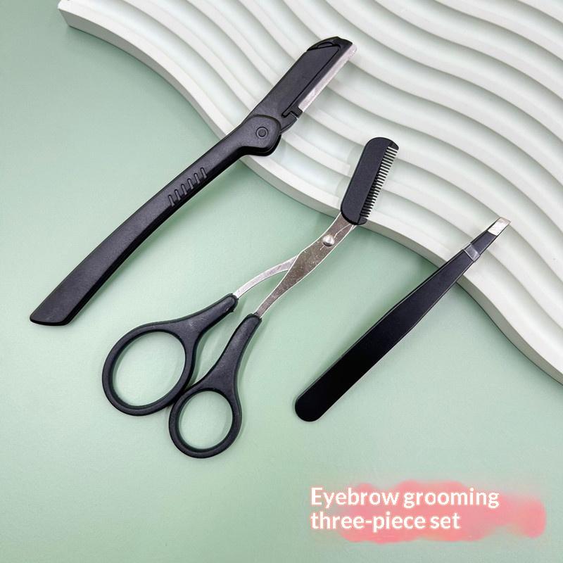 ชุดอุปกรณ์ตกแต่งคิ้วสแตนเลส 3  - Men'S Grooming Makeup บทวิจารณ์และราคา