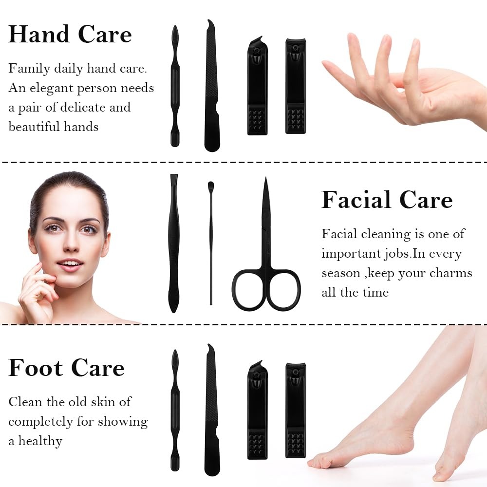 ชุดทำเล็บ 8-in-1 สำหรับผู้ชาย: - Nail Care Kit Mens บทวิจารณ์และราคา